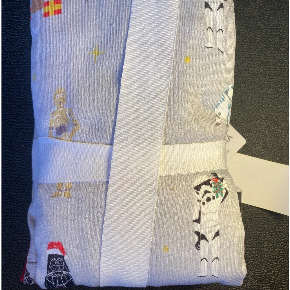 NWT Pottery Barn Kids PBK Star Wars Holiday Organic Cotton Pajama Set (10)
